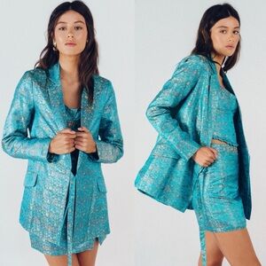 NWT LENNI Cerulean Jacket and Skirt Suit Set